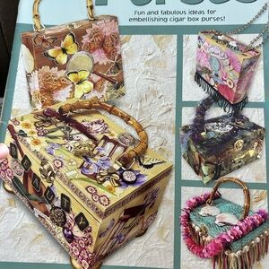 4/$50 Floral Embellished Women's Bag DIY trinket box souvenirs